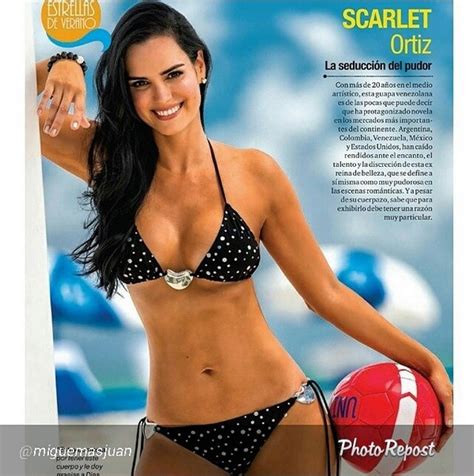 Antes De Cortarse El Cabello Scarlet Ortiz Nos Enamoraba Con Sus Sexys Fotos En Bikini