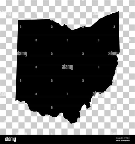 Ohio map shape, united states of america. Flat concept icon symbol ...