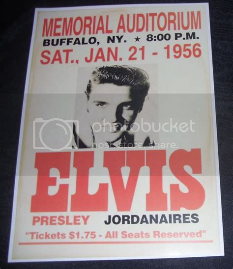 Elvis Presley Memorial Auditoriumbuffalonyjan 21st 1956 Concert