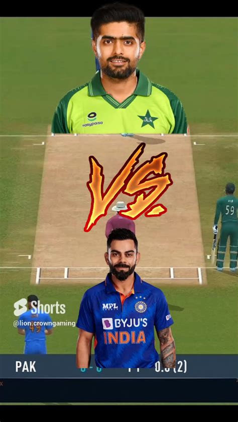 Babar Azam Vs Virat Kohli Real Cricket 24 Shorts Youtube