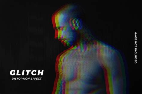 Premium PSD Ghost Glitch Distortion Photo Effect