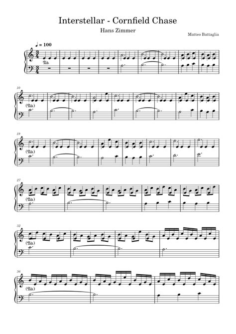 Interstellar Hans Zimmer Sheet Music For Piano Solo