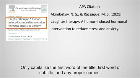 Apa Th Edition Formatting And Style Guide Ppt Off