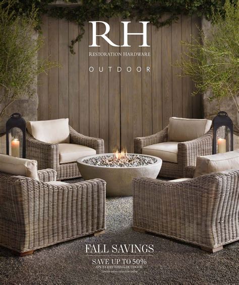 2012 Outdoor Sale Catalog Restoration Hardware Outdoor Furniture