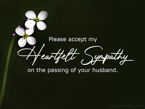 60+ Sympathy Messages for Loss of Husband - WishesMsg