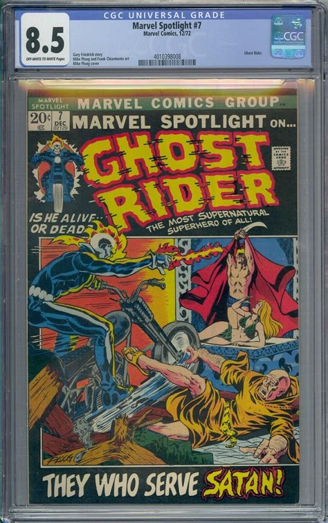 Marvel Spotlight 7 Cgc 8 5 3rd Ghost Rider Mike Ploog Comic Books Bronze Age Marvel Ghost