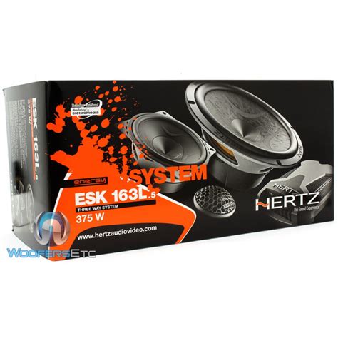 ESK-163.5L - Hertz 6.5" 375W Peak 3-Way Component Speaker System