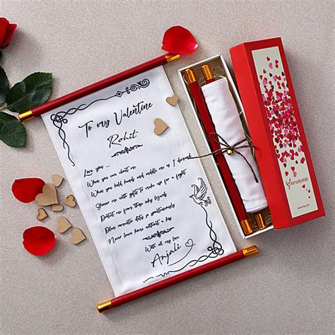 Buysend Personalised Love Message Scroll Online Fnp