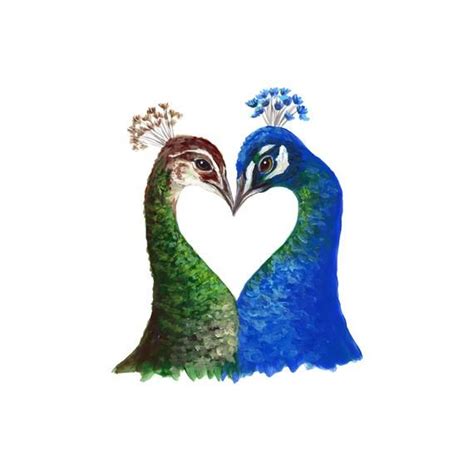 The Peacock Heart Print Is A Digital Print Of The Original Acrylic