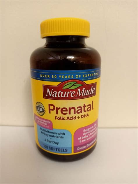 Nature Made Prenatal Folic Acid Dha 150 Softgels Lazada Ph