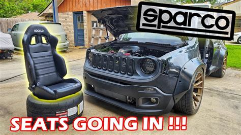 Hemi Swap Jeep Renegade Pt Sparco Seat Installation Youtube