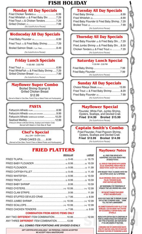 Mayflower Seafood Goldsboro Nc Menu | Best Flower Site