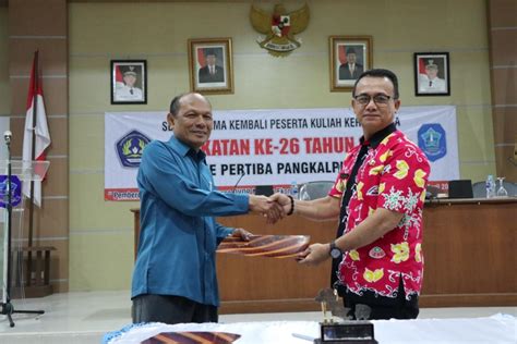 Wakil Bupati Wabup Bangka Syahbudin S I P Sesaat Acara Prosesi