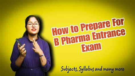 How To Prepare For B Pharma Entrance Exam B Pharm In Assam B