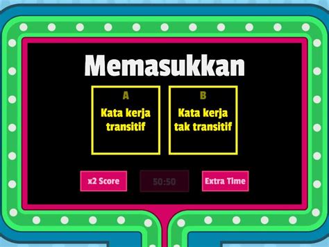 Memilih Jenis Kata Kerja Yang Betul Gameshow Quiz