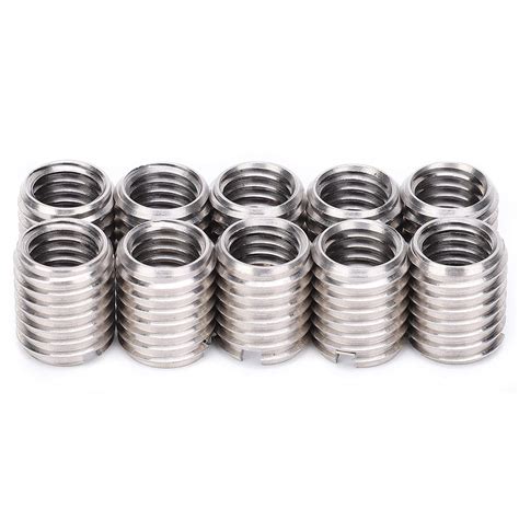 Snapklik.com : 10Pcs Insert Nut,Thread Repair Sleeve Threaded Bushing