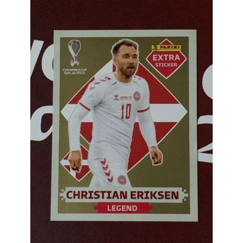 Figurinha Copa Legend Ouro Christian Eriksen Shopee Brasil