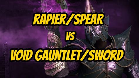 Rapier Spear Vs Void Gauntlet Sword Pvp Duels New World Youtube