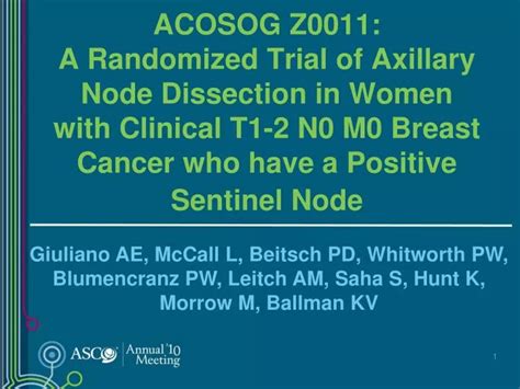 Ppt Sentinel Lymph Node Dissection Slnd For Breast Cancer