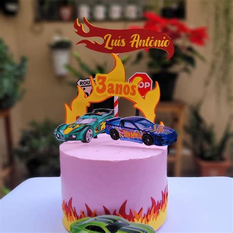 Topo De Bolo Hot Wheels Elo7 Produtos Especiais
