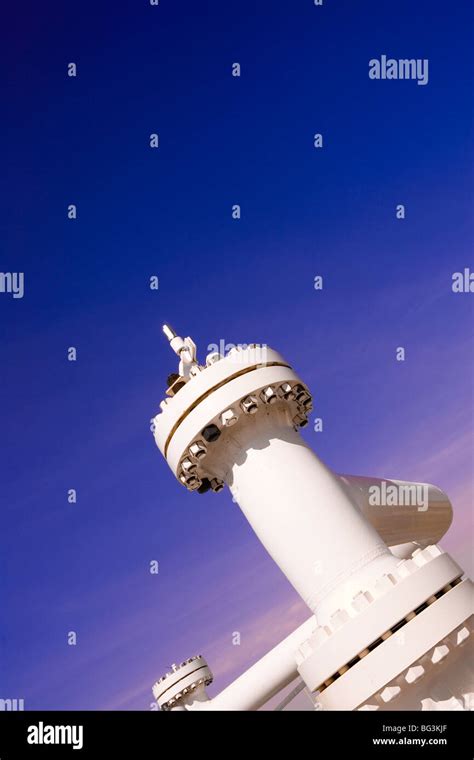 Details Of Natural Gas Compression Equipment Stock Photo Alamy