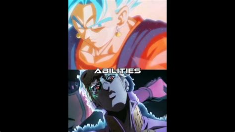 Vegito Blue Dragon Ball Super Vs Giorno Giovana Jojos Bizzare