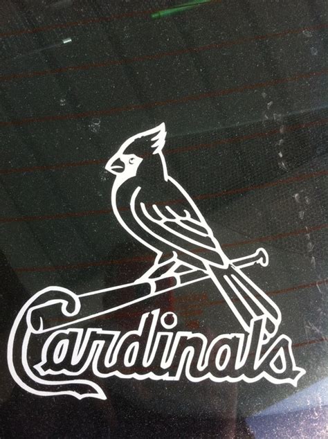 St. Louis Cardinals Logo Decal by NerdVinyl on Etsy