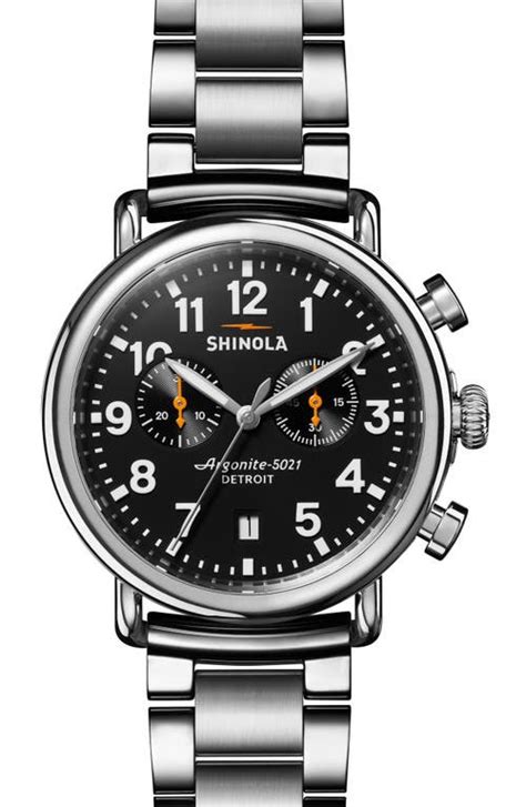 Shinola Runwell Chronograph Bracelet Watch Editorialist