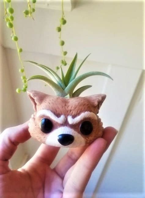 Groot Planter Gift Set I Am Groot Baby Groot Rocket Desk Etsy