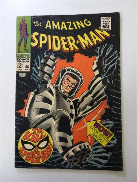 The Amazing Spider Man 58 1968 FN Condition Comic Books Silver