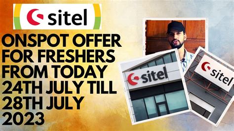 Sitel Bulk Hiring Freshers Onspot Offer Letter From Today 24th July