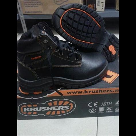 Jual Sepatu Safety Krushers Dallas Hitam Jakarta Garda Safety Jakarta