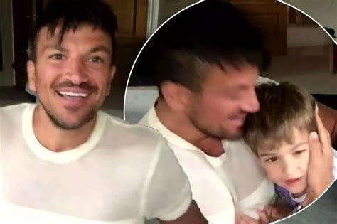 Proud Dad Peter Andre Shows Son Theo S Face For First Time As Princess