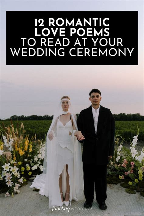 12 Romantic Love Poems To Read At Your Wedding Ceremony Junebug Weddings