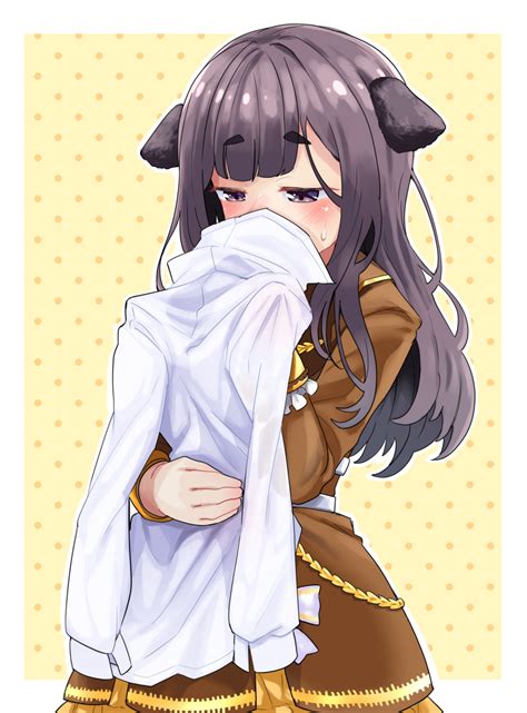 Safebooru Absurdres Blush Brown Eyes Brown Hair Commission