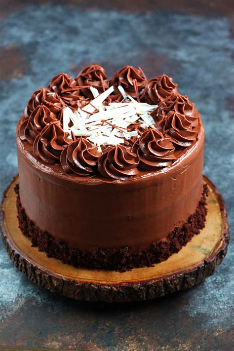 Eggless Malted Chocolate Whipped Ganache Cake Sanjana Feasts