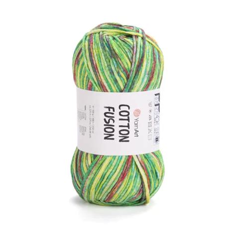 Пряжа YarnArt Cotton Fusion 3651 ( ЯрнАрт Коттон Ф'южн Фьюжн ) для в ...