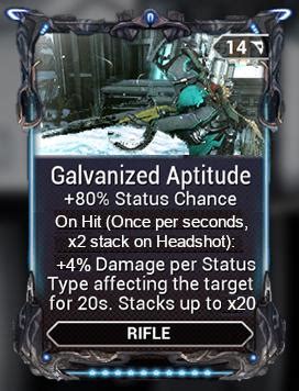 Galvanized Aptitude, but I changed it to On-Hit. : r/Warframe