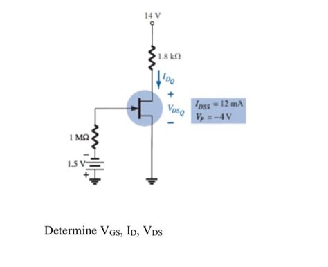 Solved Determine VGS ID VDS Chegg