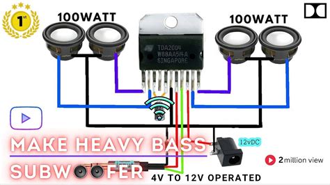 Tda Amplifier Circuit Diagram Tda Amplifier Tda Ic Artofit