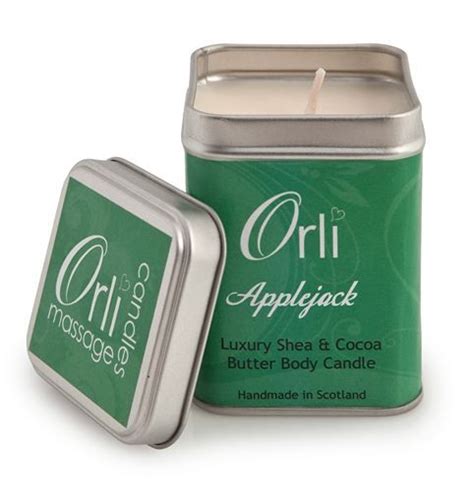 Applejack ~ Luxurious Cocoa And Shea Butter Massage Candle Fragranced With Mouth Watering Aromas