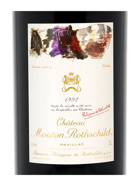 Chmouton Rothschild 1992 Wbox The Oaks Cellars