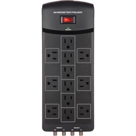 Monster 121829 12 Outlet Extreme Power Surge Protector, Twelve Surge ...