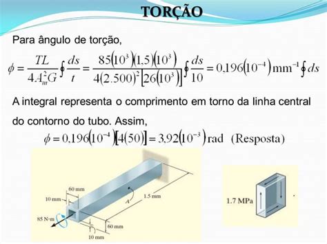 Resistência dos Materiais Torção PPT