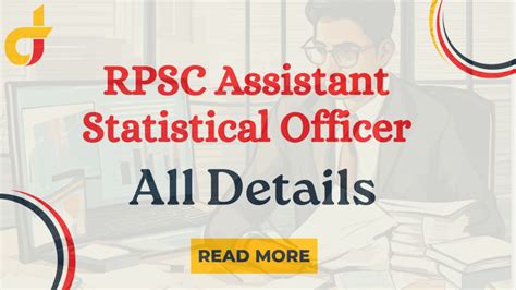 Rpsc Assistant Statistical Officer Notification Salary