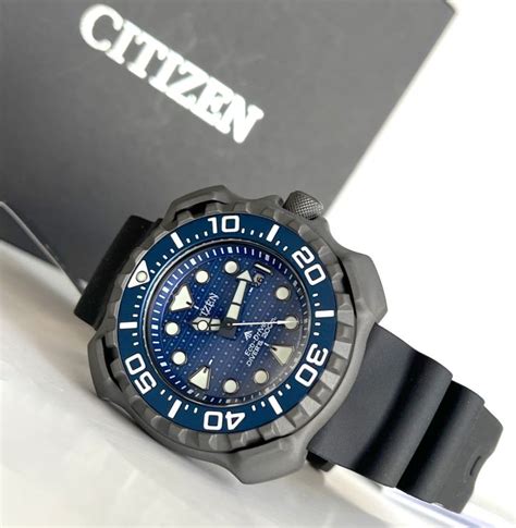 Citizen Promaster Super Titanium Diver BN0225 04L Eco Drive Blue Dial