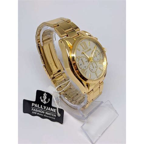 Relógio a Prova água Pallyjane Feminino Pulseira Aço Inox Luxo Quartz