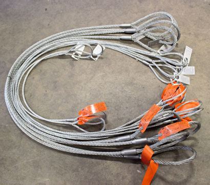 Wire Rope Lifting Slings Industrial Rigging Supply