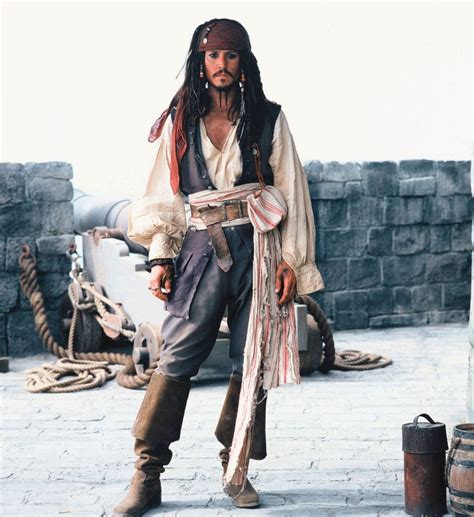 Johnny Depp As Captain Jack Sparrow Pirates Of The Caribbean The Curse Of The Black Pearl