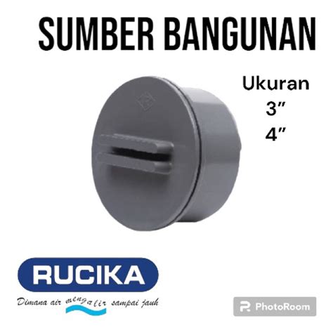 Jual CLEAN OUT RUCIKA 3 Dan 4 D PVC CO Tutup Pipa 3 Dan 4